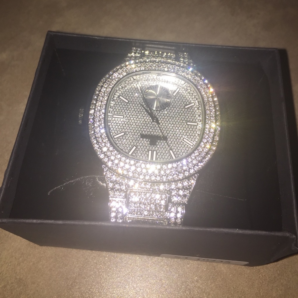 Silver tone Ice watch